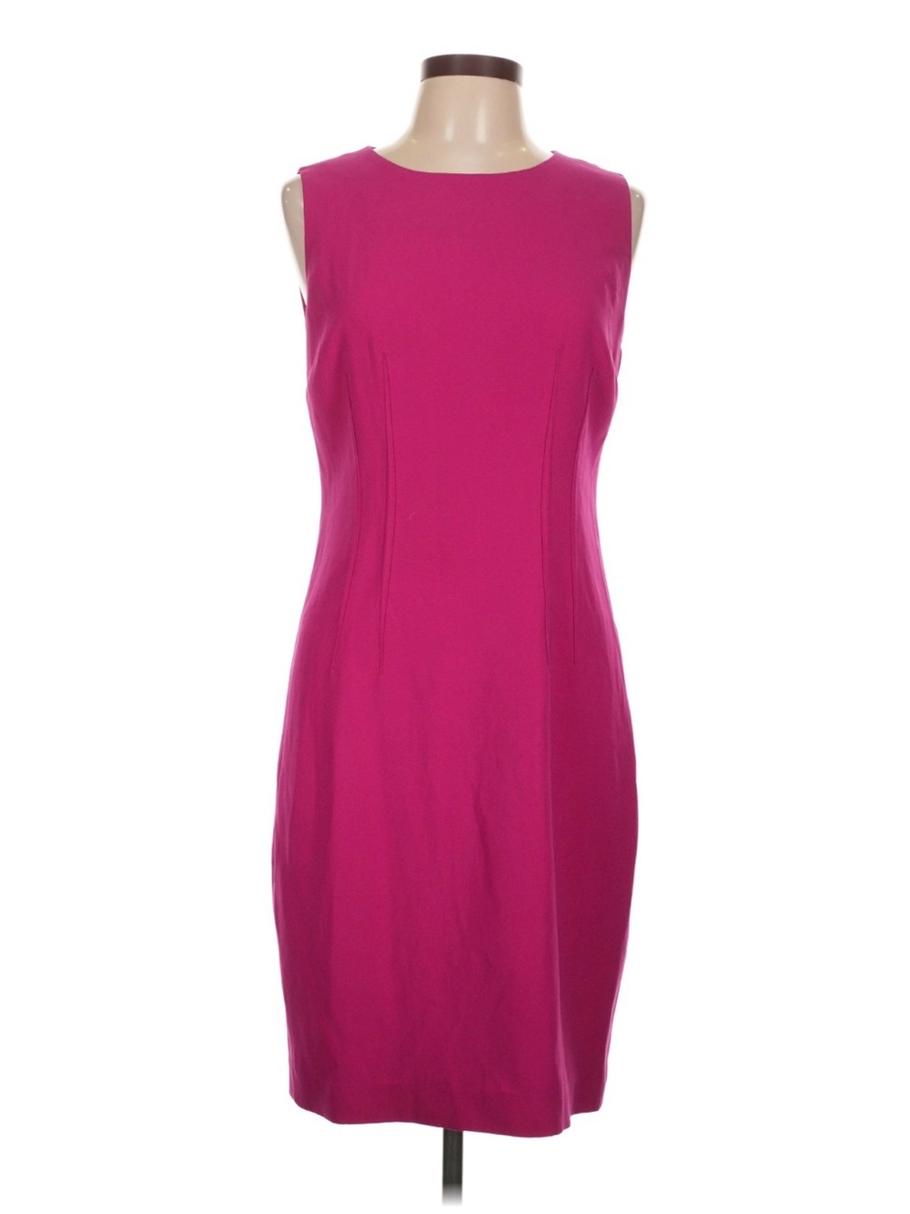 Elie Tahari Fuchsia Sleeveless Midi Dress